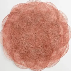 Pomegranate Inc Terracotta Woven Cloud Placemat | Set of 4^ Woven Placemats