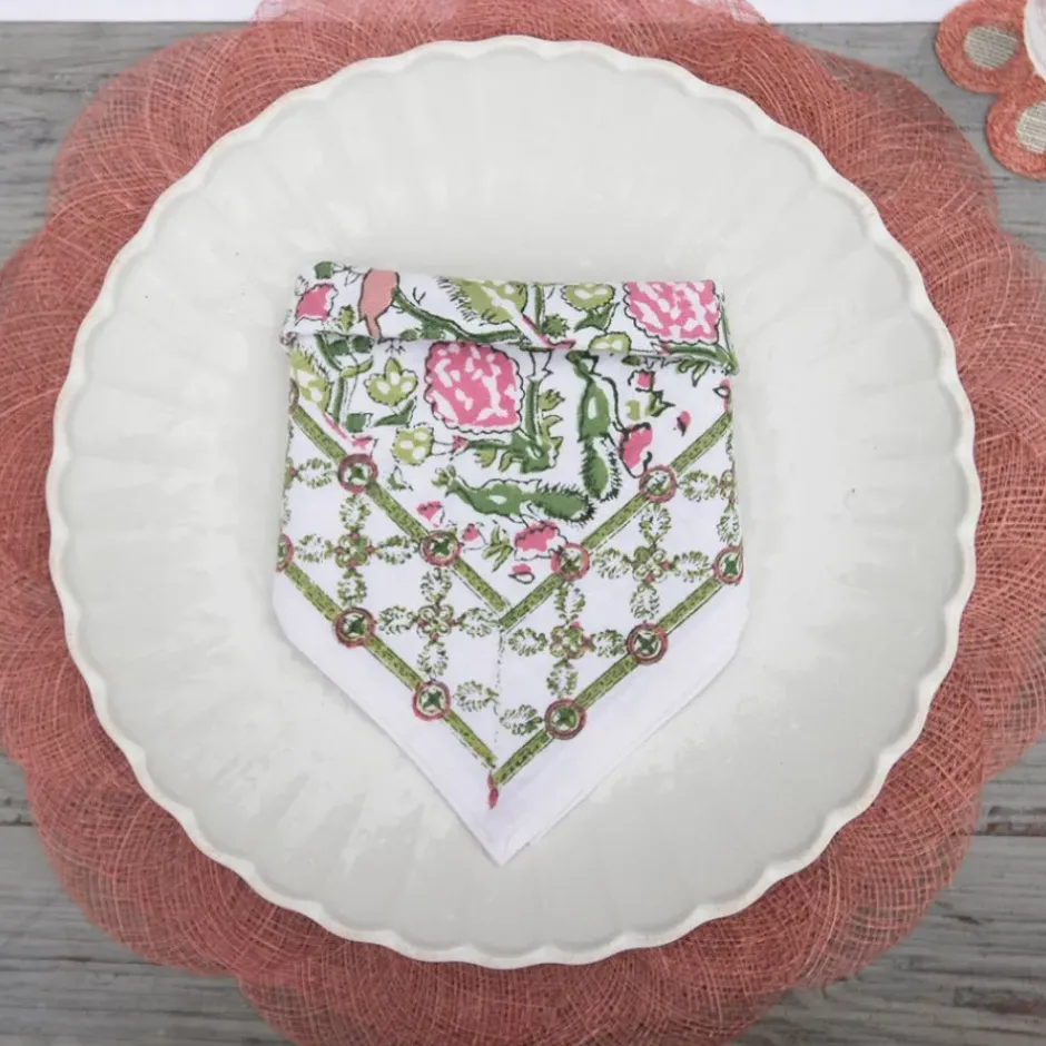 Pomegranate Inc Terracotta Woven Cloud Placemat | Set of 4^ Woven Placemats