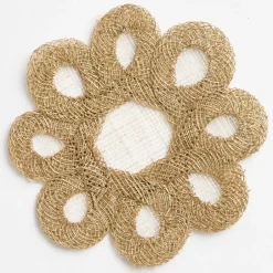 Pomegranate Inc Toast Woven Doodles Coaster | Set of 4^ Woven Placemats