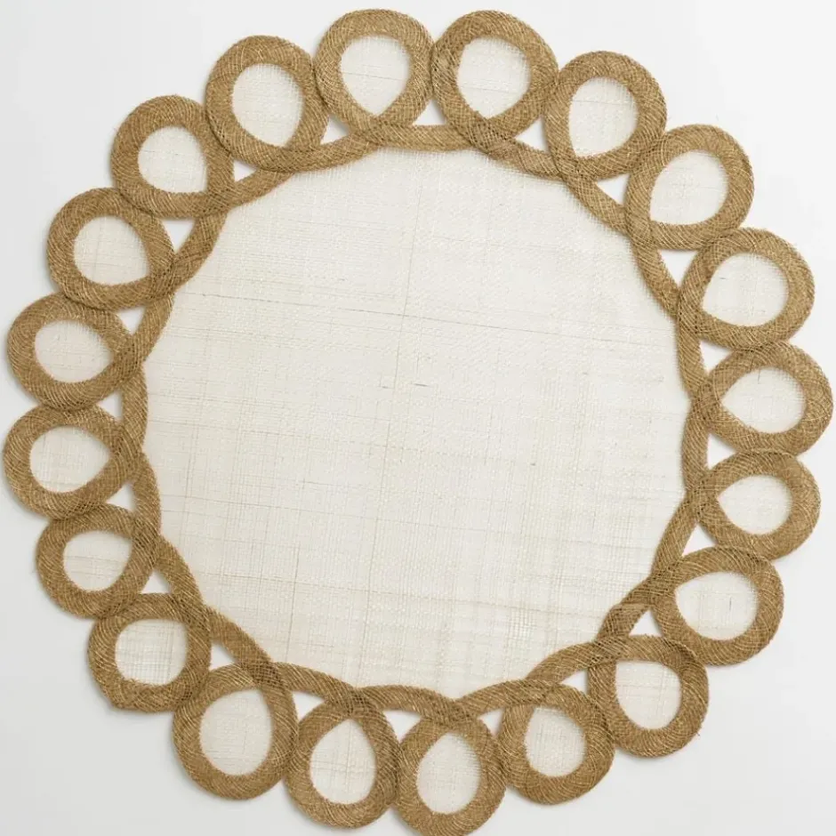 Pomegranate Inc Toast Woven Doodles Placemat | Set of 4^ Woven Placemats