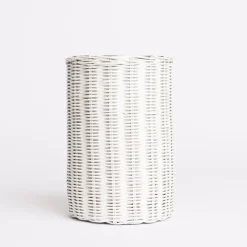 Pomegranate Inc White Wicker Wine Cooler^ Serveware|Rattan, Wicker & Bamboo