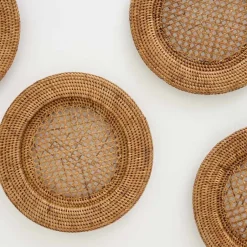 Pomegranate Inc Woven honey rattan charger^ Rattan, Wicker & Bamboo|Woven Placemats