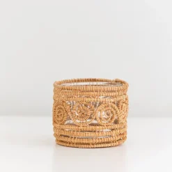 Pomegranate Inc Woven Natural Candle Holder / Vase Small^ Candle Holders, Vases & Lamps|Rattan, Wicker & Bamboo