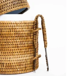 Pomegranate Inc Woven Rattan Lidded Ice Bucket^ Serveware|Rattan, Wicker & Bamboo