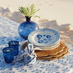 Pomegranate Inc Woven Rattan Scalloped Placemats | Set of 4^ Rattan, Wicker & Bamboo|Woven Placemats